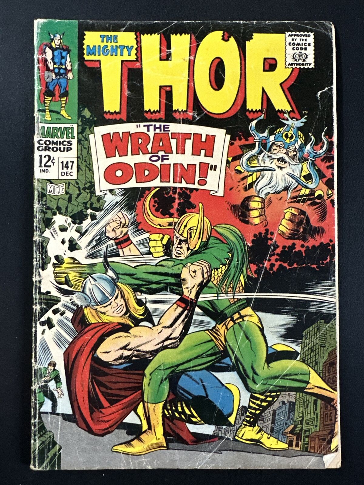 The Mighty Thor #147 Vintage Marvel Comics Silver Age 1st Print 1967 Good *A2