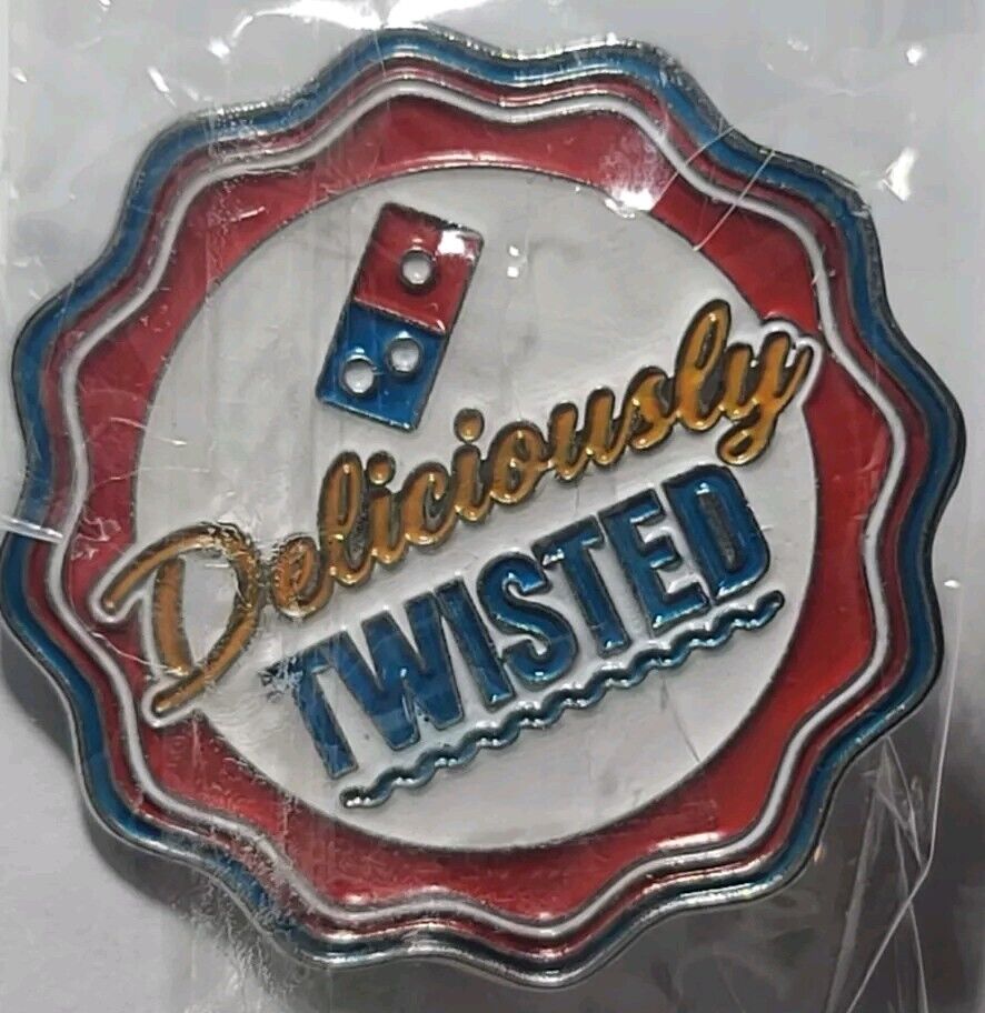 Domino\'s Pizza Hat Pin Deliciously Twisted