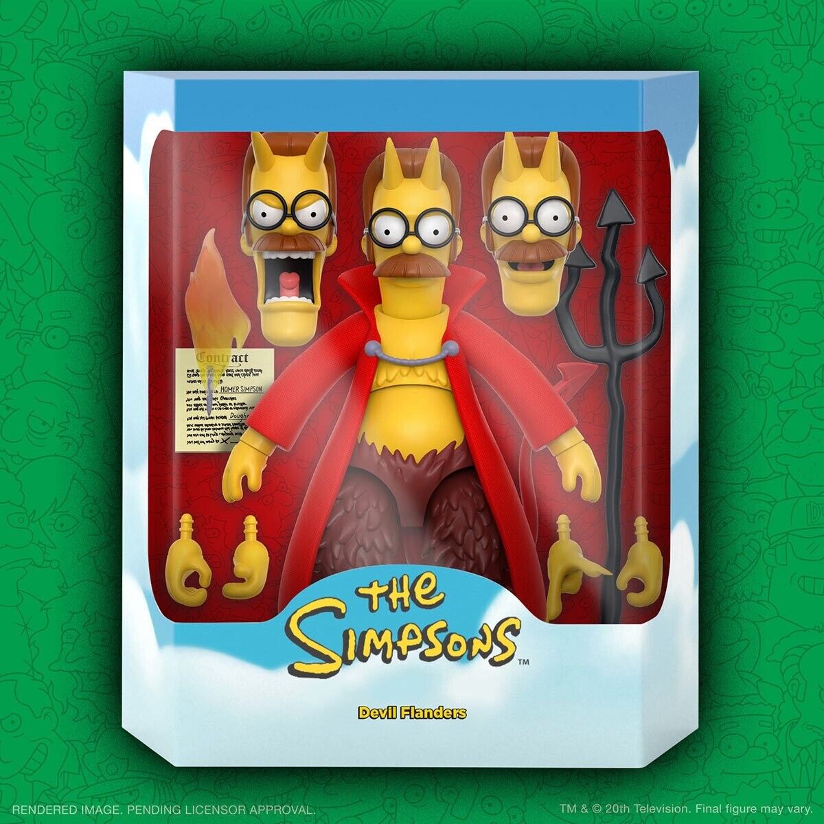 SUPER7 • Ultimates • Deluxe • DEVIL FLANDERS • The Simpsons • 7 in • Ships Free
