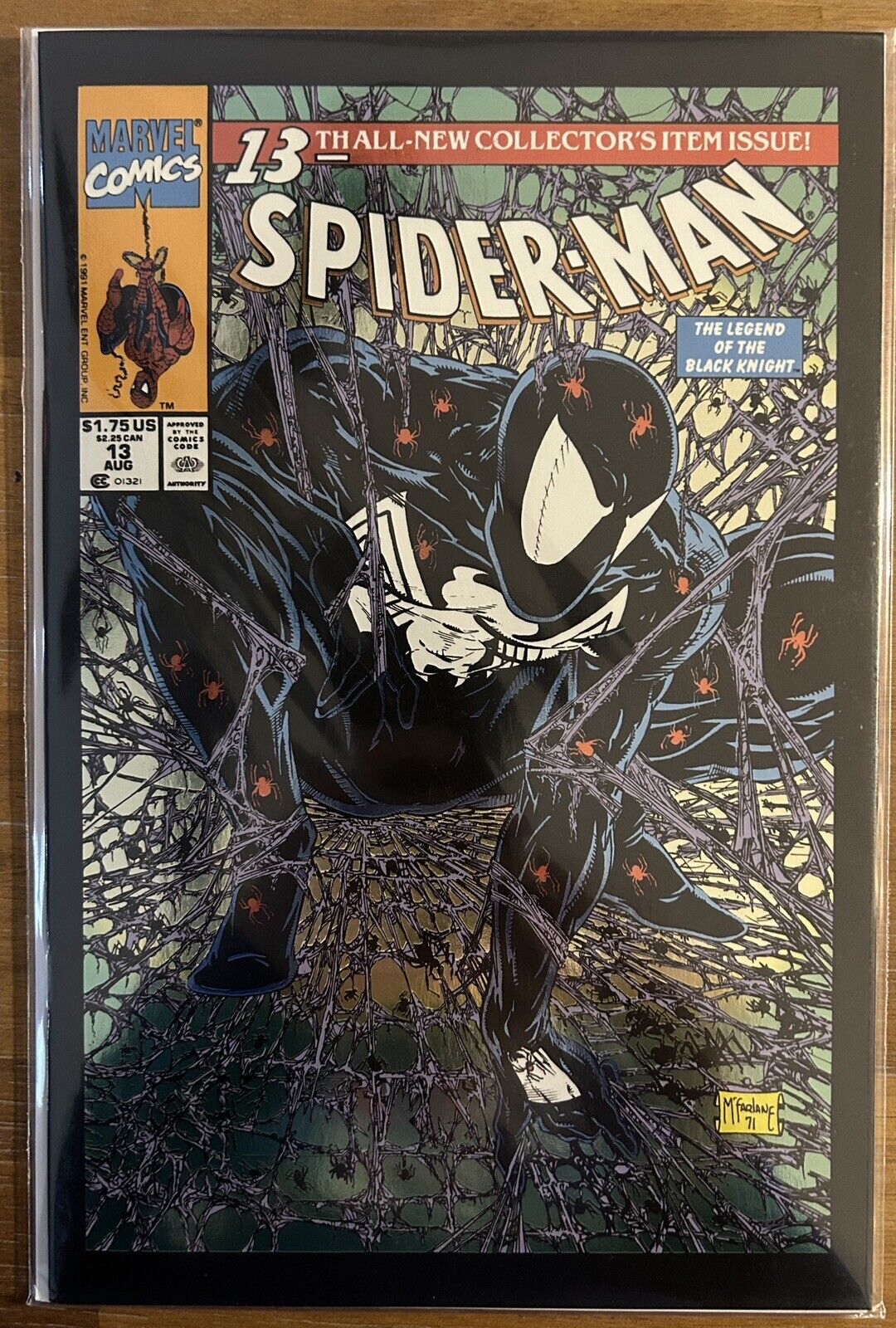 SPIDER-MAN #13 MEXICAN FOIL TODD McFARLANE COVER HOMAGE SPIDER-MAN #1 - NM+
