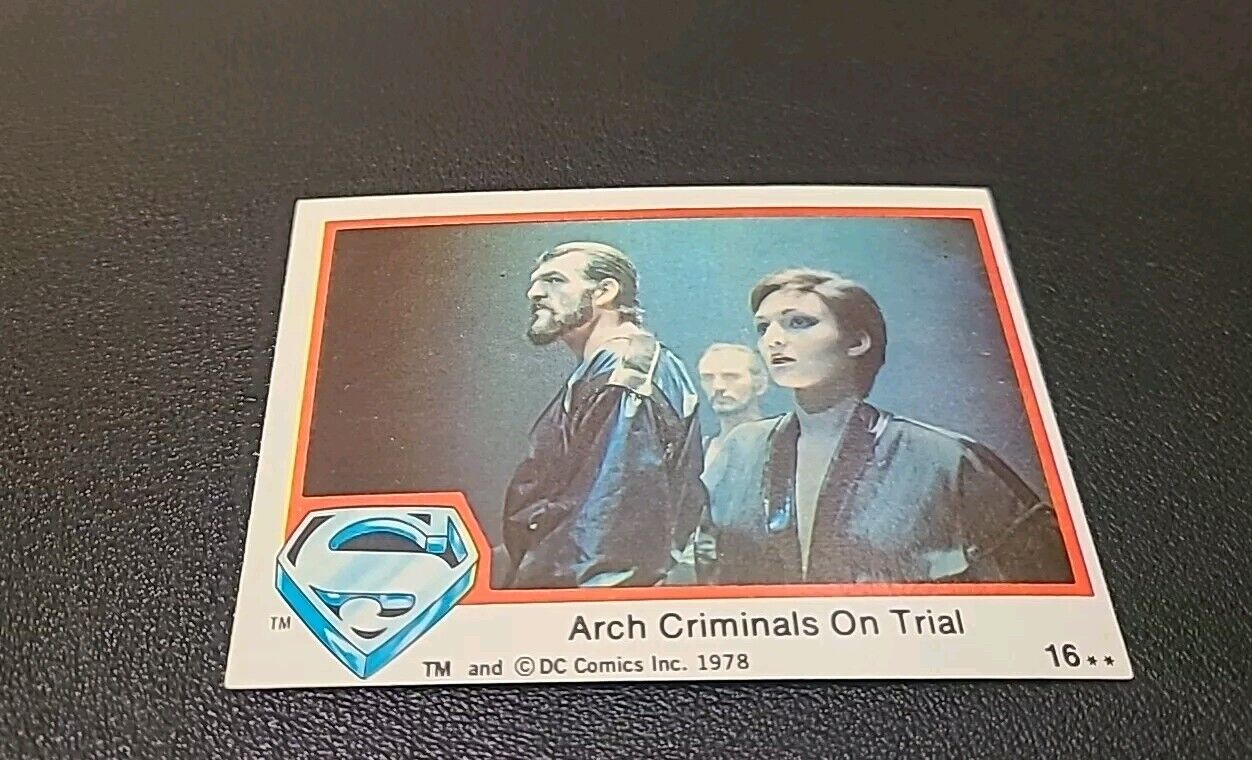 Arch Criminals on Trial 1978 Topps SUPERMAN The Movie #16 