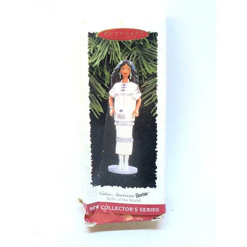 1996 Native American Barbie Christmas Ornament Hallmark Keepsake