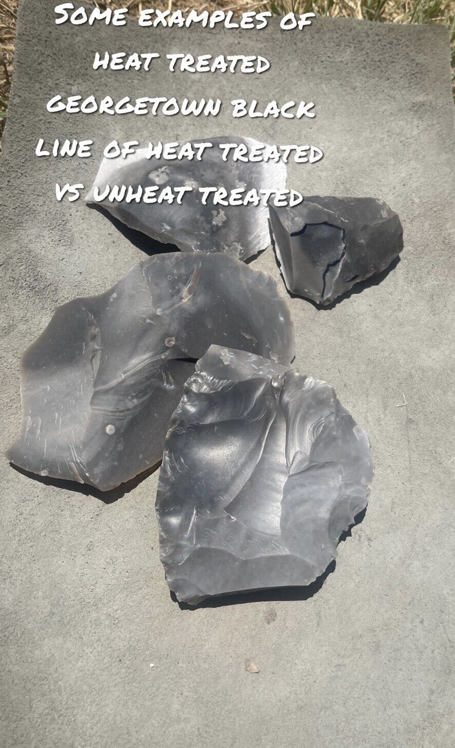 6 Pounds Of High Quality Heat Teated Georgetown Flint Big Spalls Flint Knapping