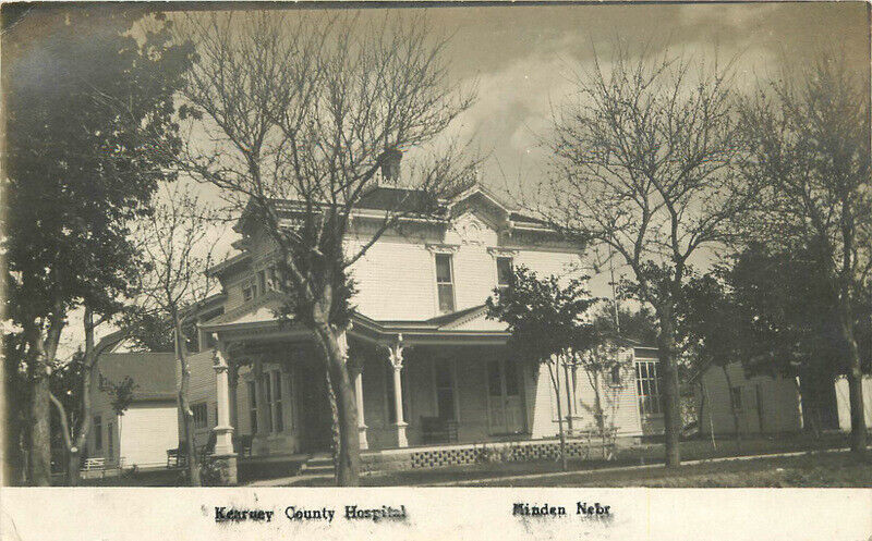 Nebraska Minden C-1910 RPPC Photo Postcard Kearney County Hospital 22-10059