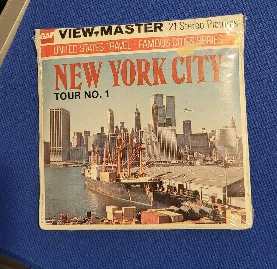 gaf SEALED H57 New York City Tour 1 Skyline NY NYC  view-master 3 Reels Packet