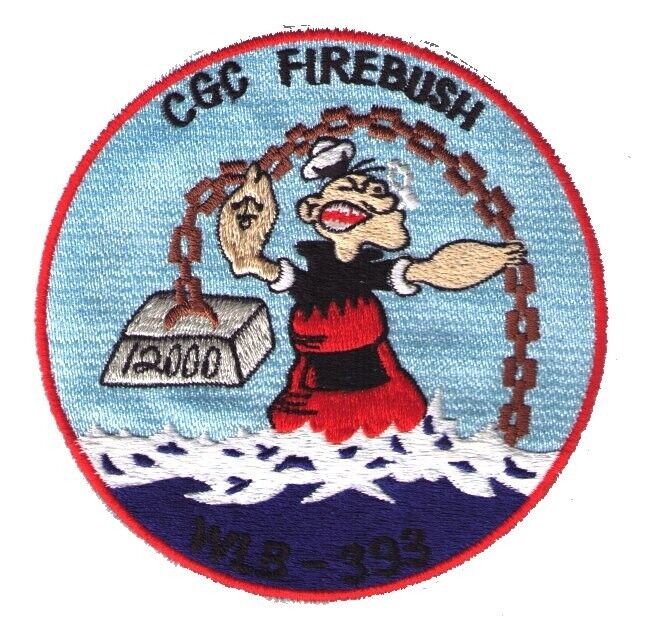 USCGC FIREBUSH Popeye New York 1978 W0310 USCG Coast Guard patch