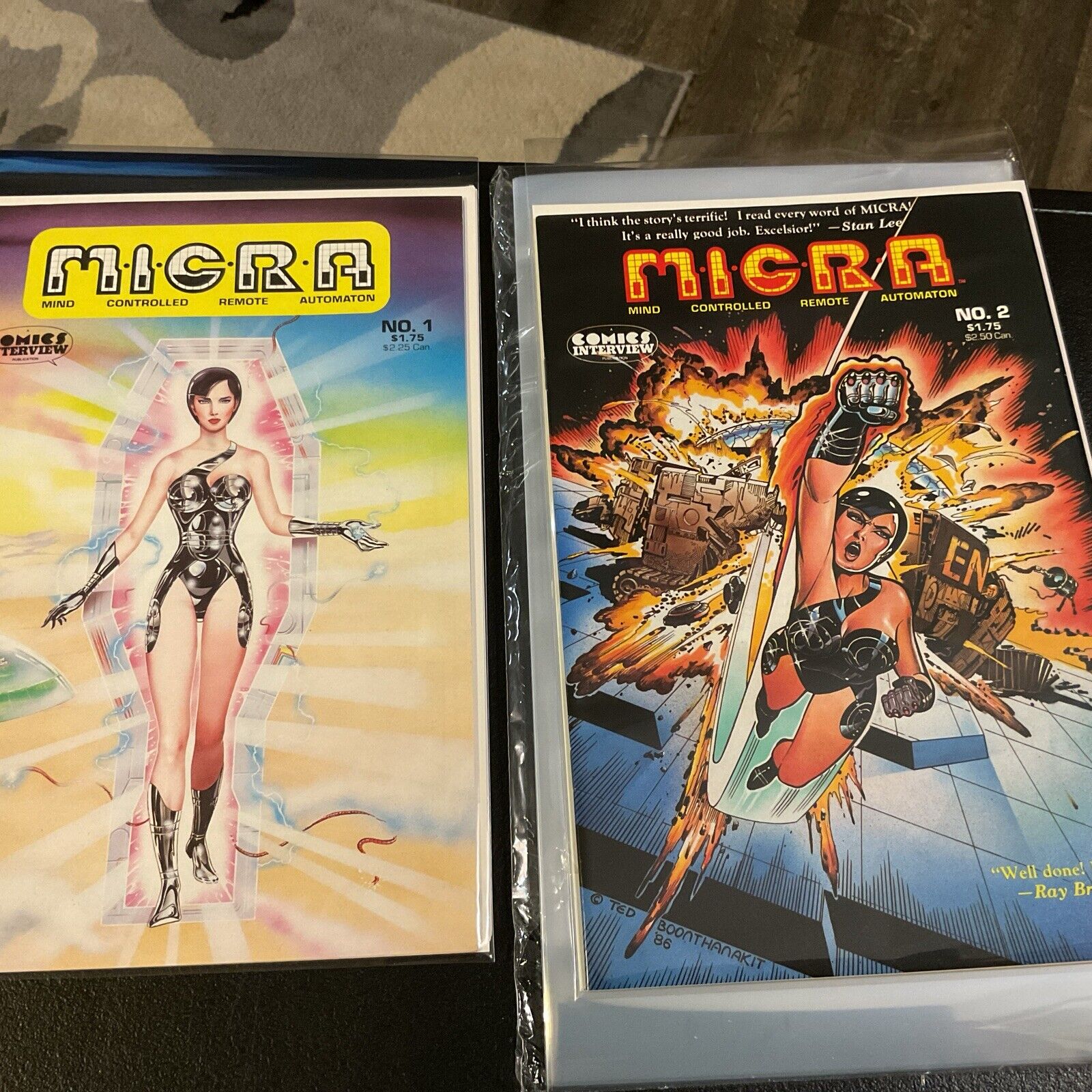 MICRA #1 and #2 NM-M Comics Interview 1986 Lot of 2 HIGH GRADE