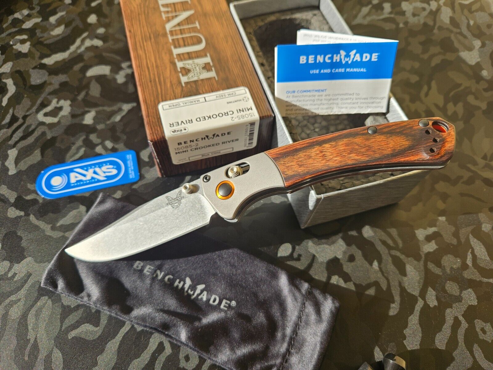 Benchmade 15085-2 Mini Crooked River CPM-S30V (Factory Sealed New Stock)