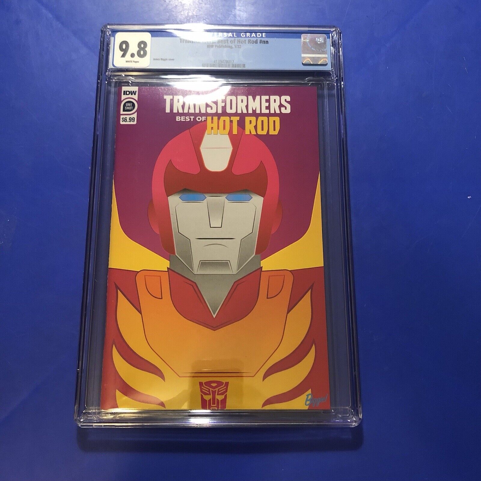 Transformers Best of HOT ROD #1 CGC 9.8 1ST PRINT 1st APPEARANCE IDW Comic 2022