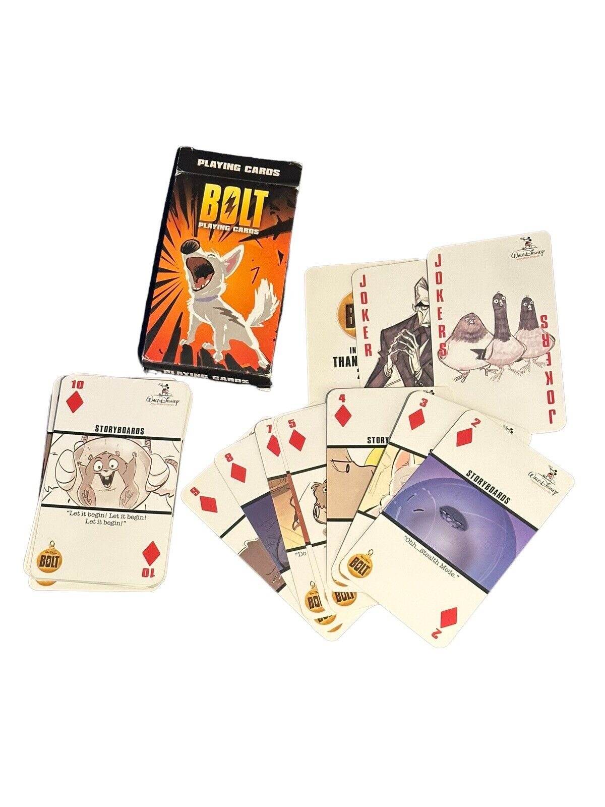 Disney Bolt Movie Promotional Playing Card Set Oversized Limited