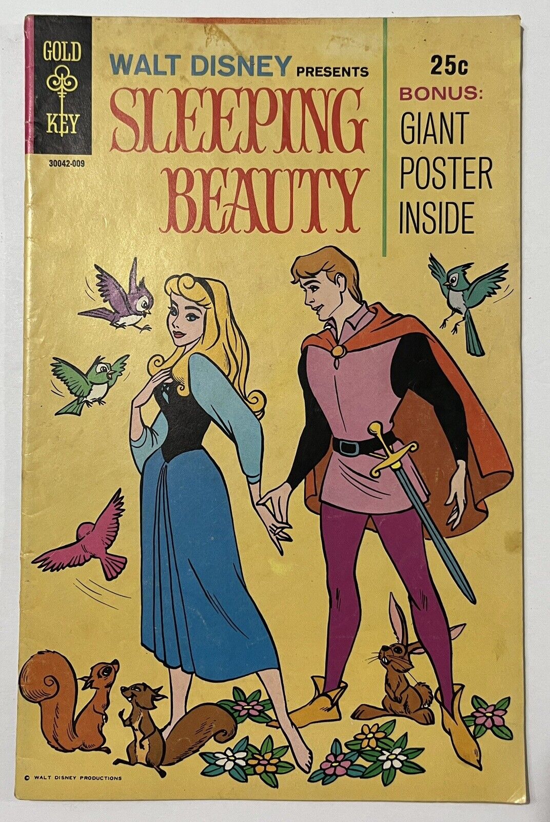 Walt Disney Presents Sleeping Beauty 1959 Gold Movie Comic Excelent Condition