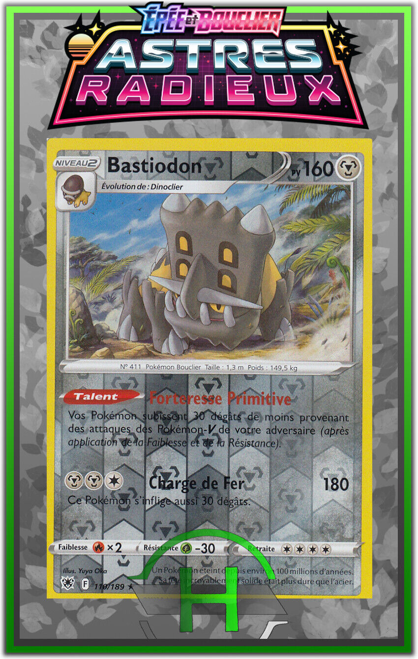 Reverse Bastiodon - EB10:Radiant Stars - 110/189 - French Pokemon Card 