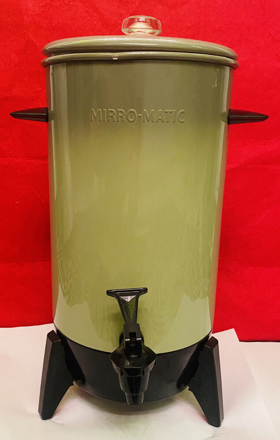 Vintage Electric Coffee Percolator Avocado Green M9293-37 Micro Magic 33  cups