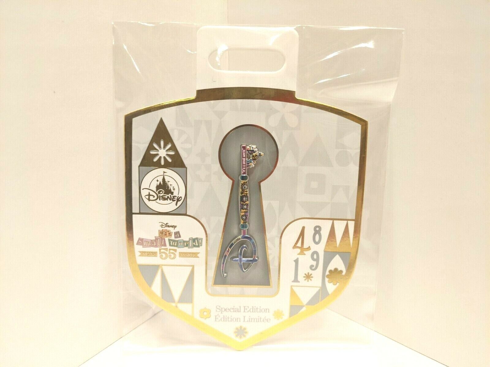 Disney Store It\'s A Small World 55th Anniversary Opening Ceremony Key Pin