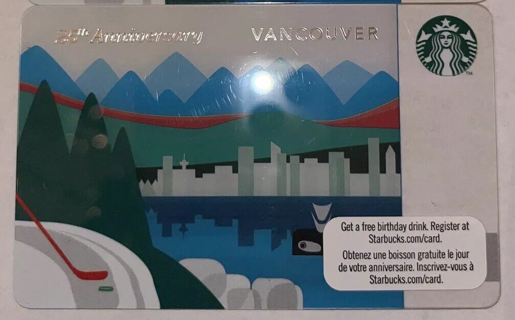 Starbucks Vancouver 2011 25th Anniversary Card