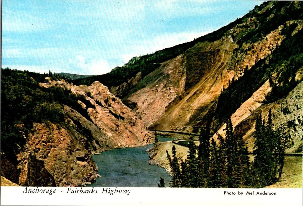 Hurricane Gulch Nenona River Anchorage Fairbanks Alaska Iconic Postcard Unposted