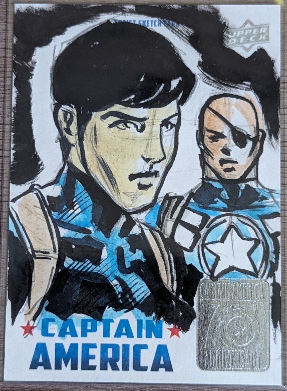 2016 Upper Deck Captain America 75th Anniversary Sketch Card Maria Hill 1/1