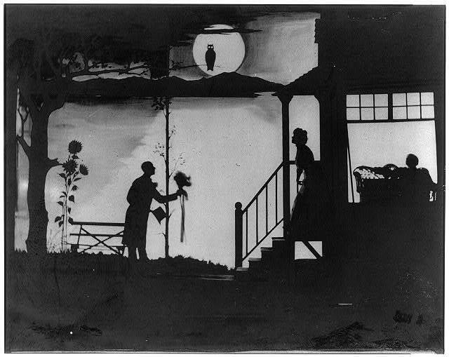 Motion picture still by Edison Co. \'A Comedy in black & white,scene 1\',c1907