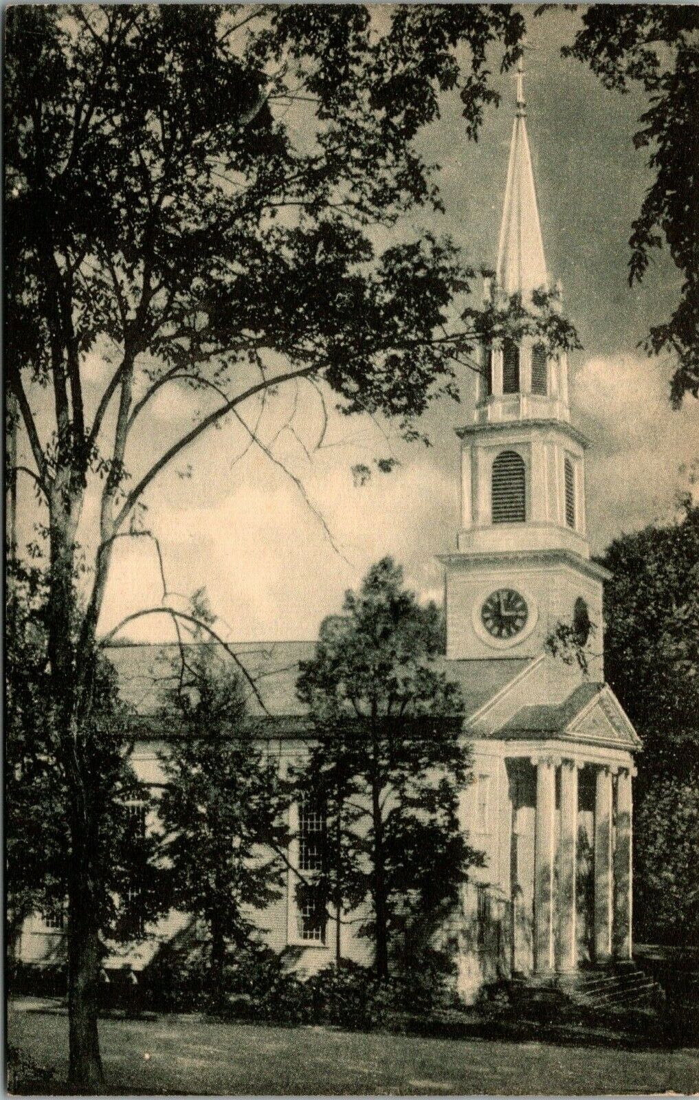 Vintage First Congregational Church Williamstown Massachusetts MA Postcard