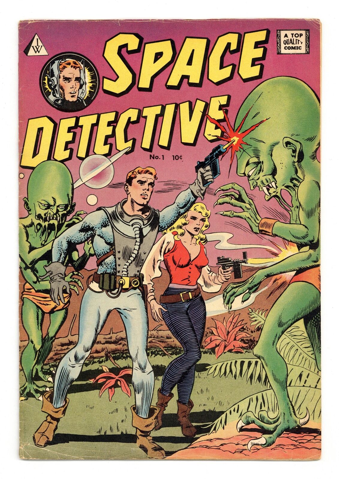 Space Detective #1 VG 4.0 1963 1963 I.W. Reprint
