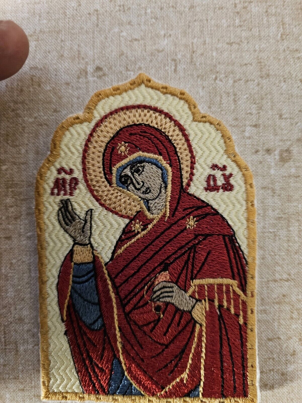 Mary Theotokos Annunciation Pocket Icon, Orthodox Icon 2.75×4.5