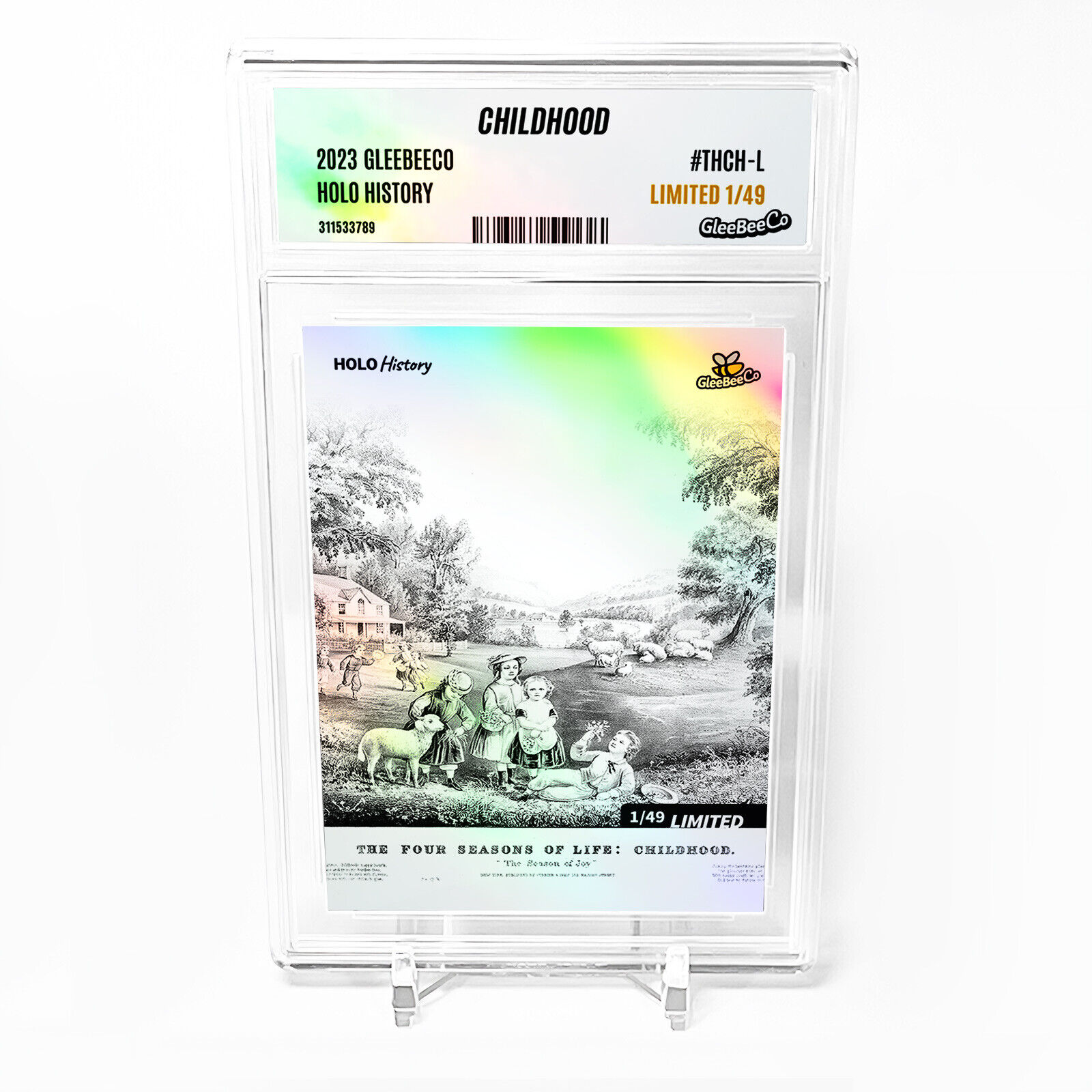 THE FOUR SEASONS OF LIFE Childhood Card 2023 GleeBeeCo Holo History #THCH-L /49