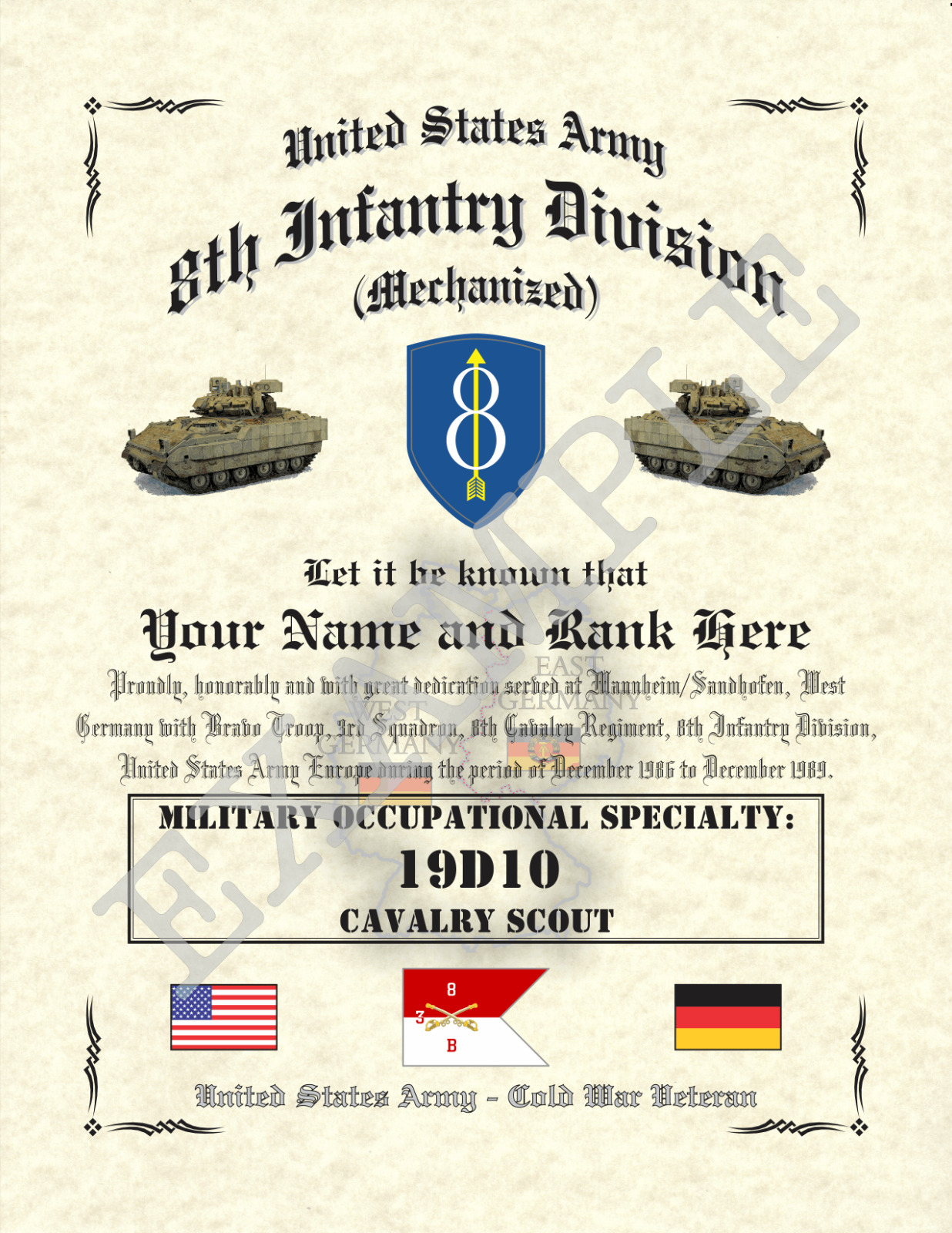 8th Infantry Division (M) 8.5\