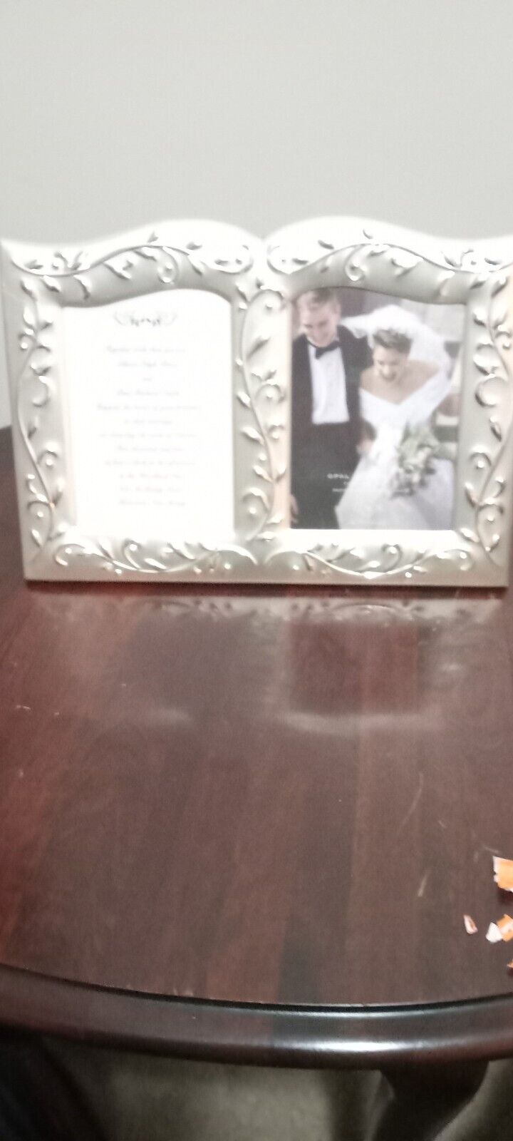 LENOX Wedding Promises “Opal Innocence™” 5”x 7” Double Invitation Picture Frame.