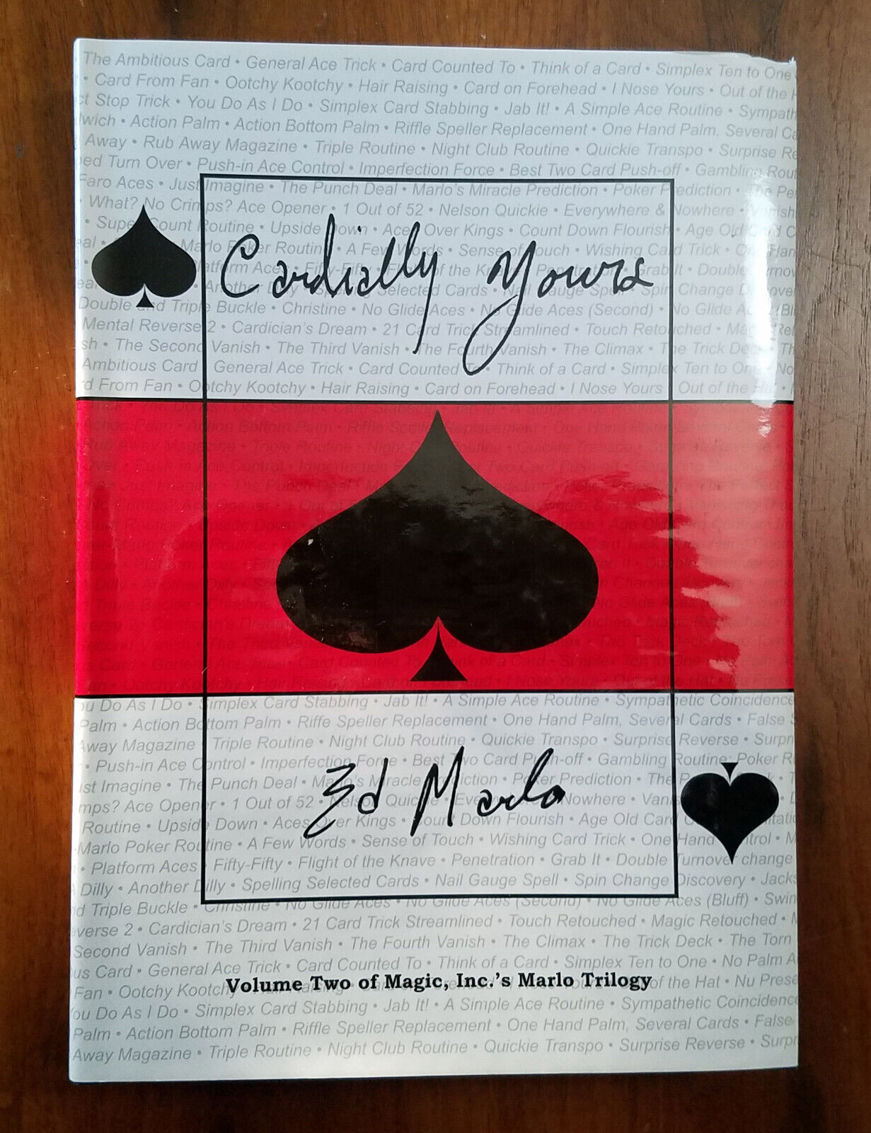 Cardially Yours - Ed Marlo Hardback Book - New - Dinged Corners So Price Reduced
