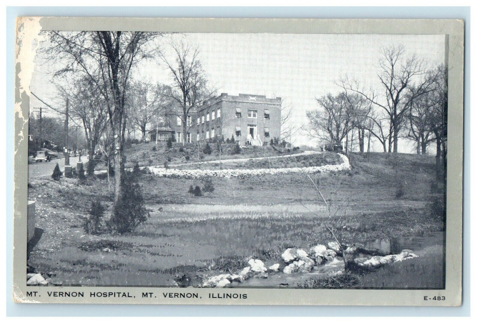 c1940's The MT. Vernon Hospital Street View MT. Vernon Illinois IL Postcard