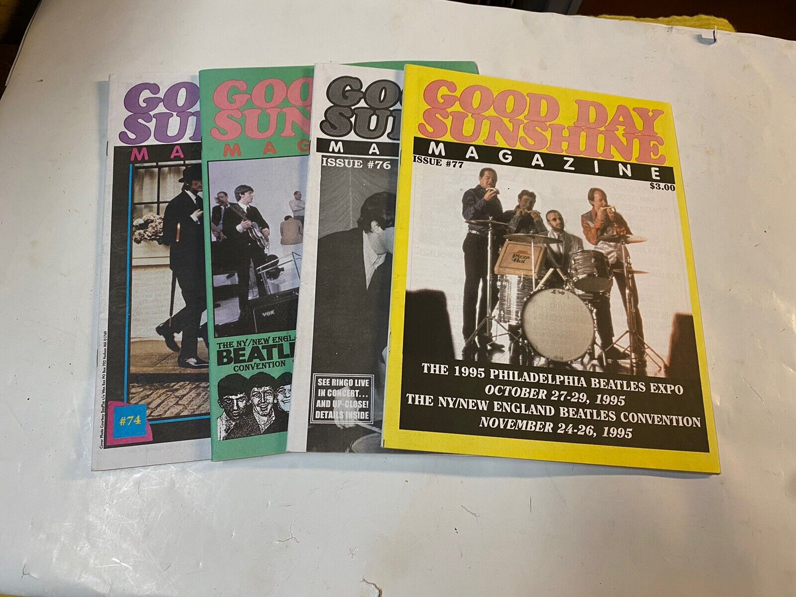 Lot Of Four Issues Of Good Day Sunshine Beatle Fanzine Issues #74,75,76,77