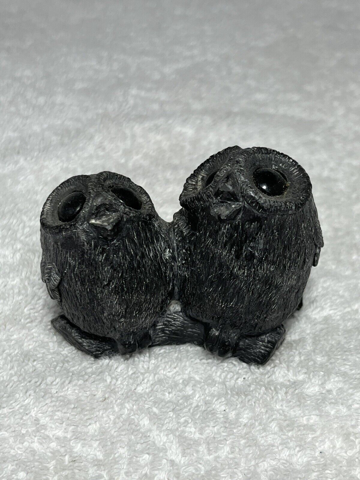 Vintage Wolf Original Soapstone Owl Figurine