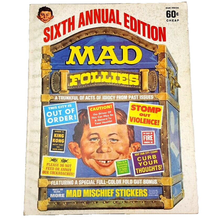 Mad Magazine Sixth Annual Follies Edition 1965 Comics Sports Spy Fold-In 6th Vtg
