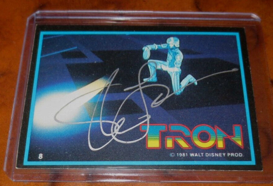 Steve Lisenberger signed autographed card Producer Disney\'s Tron & Tron Legacy