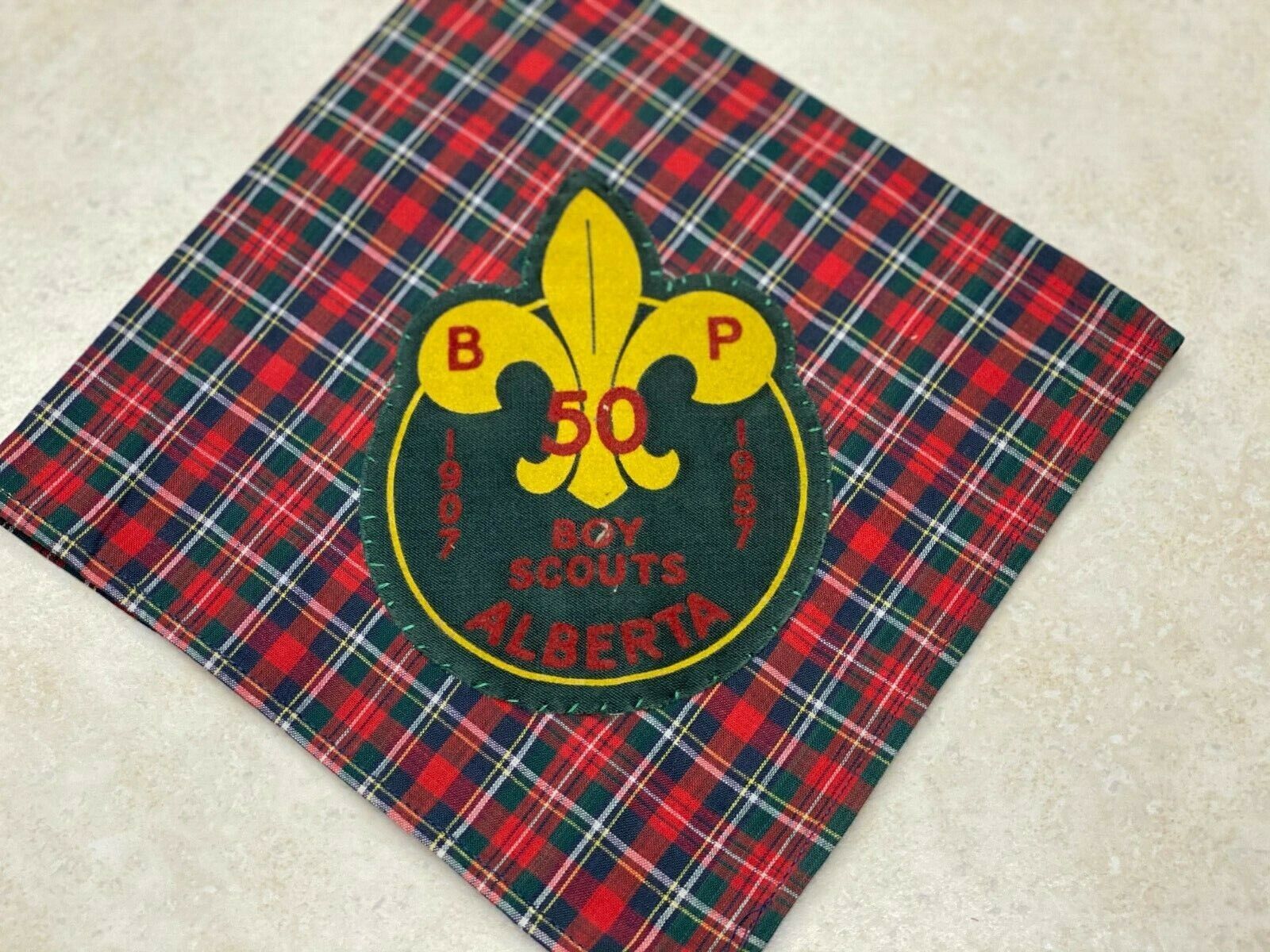1957 50th Anniversary Boy Scouts Alberta Neckerchief