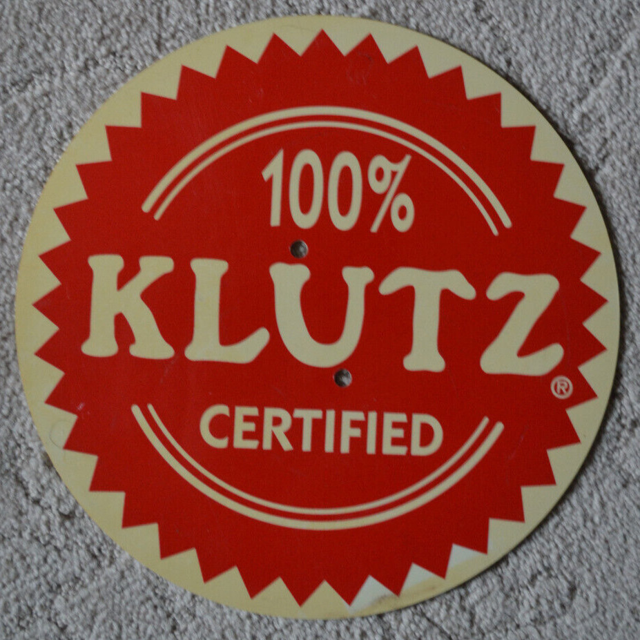 100% Klutz Certified Sign Hard Plastic