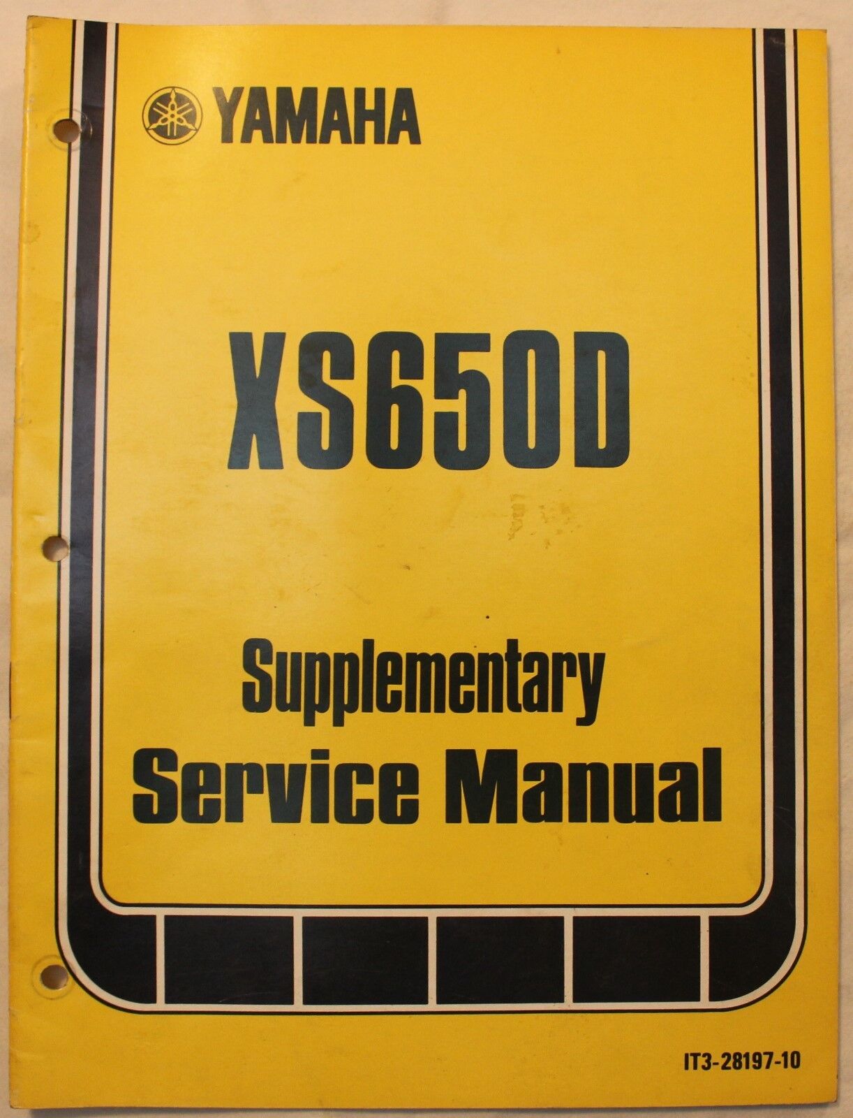 m Original 1976 Yamaha Supplementary Service Manual XS650D