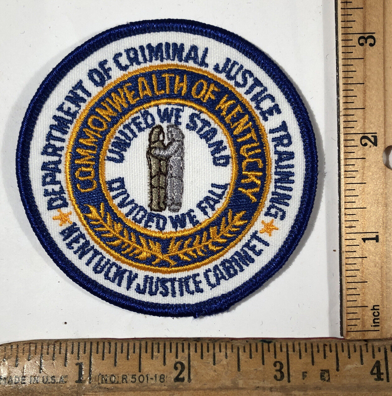 Vintage Kentucky Department of Criminal Justice Cabinet Training Patch Police