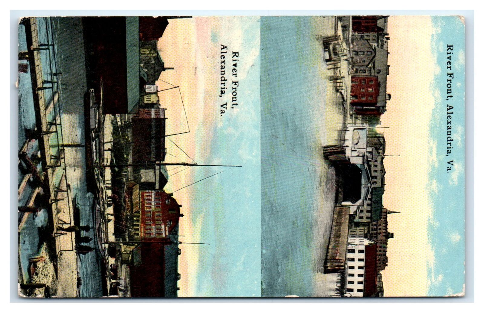 1911 ALEXANDRIA, VA Postcard-  RIVER FRONT ALEXANDRIA VA