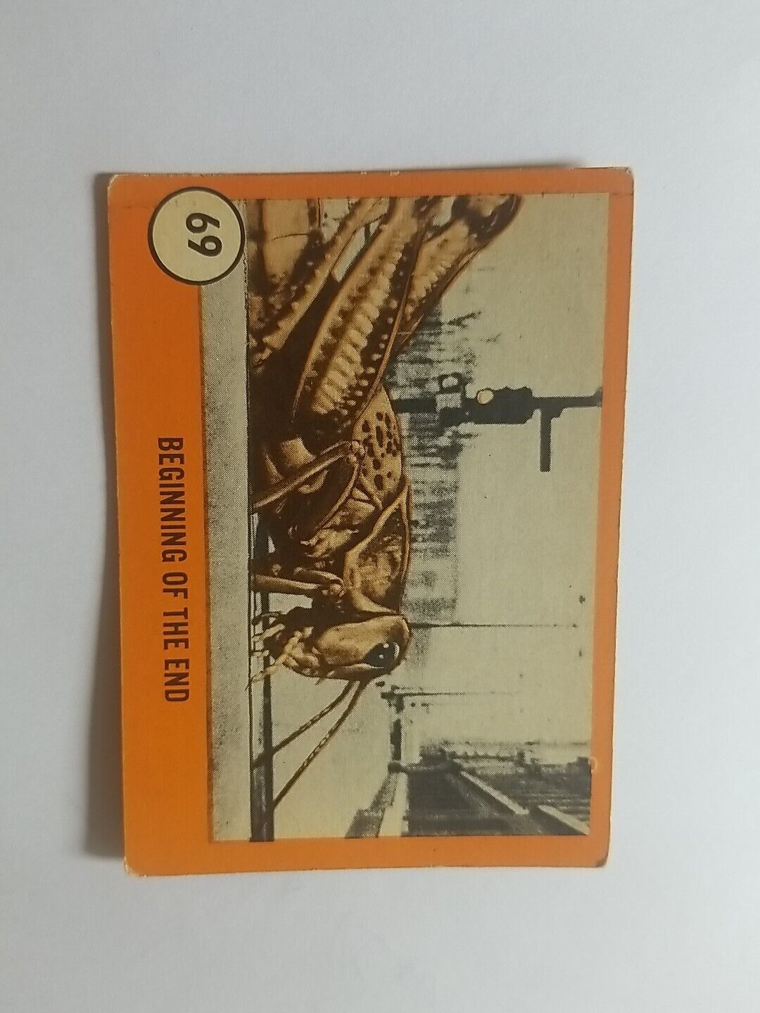 1961 ORANGE HORROR MONSTER NU-CARD #69 VGEX (Masi C&C)