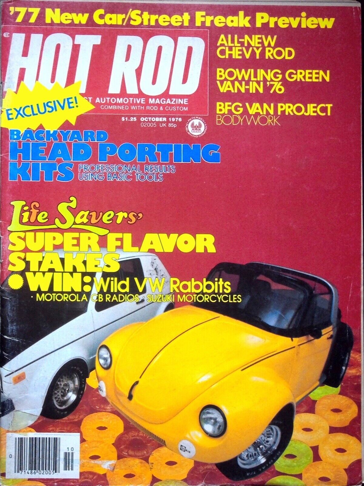 VW RABBITS - HOT ROD MAGAZINE, OCTOBER 1976 VOLUME 29 NUMBER 10 VINTAGE