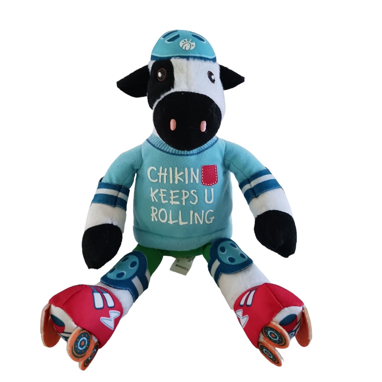 Chick-Fil-A Plush Cow On Roller Skates 10\