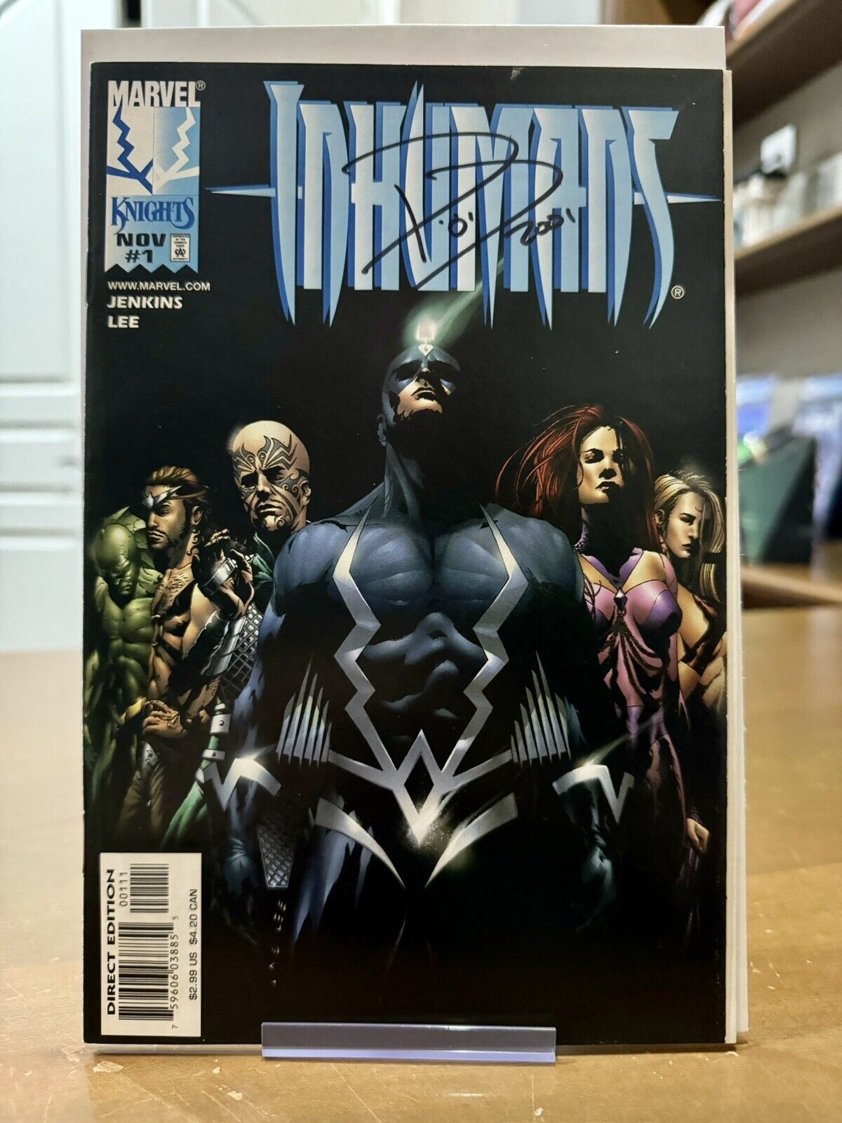 Inhumans #1 Signed by Paul Jenkins (Marvel Comics)