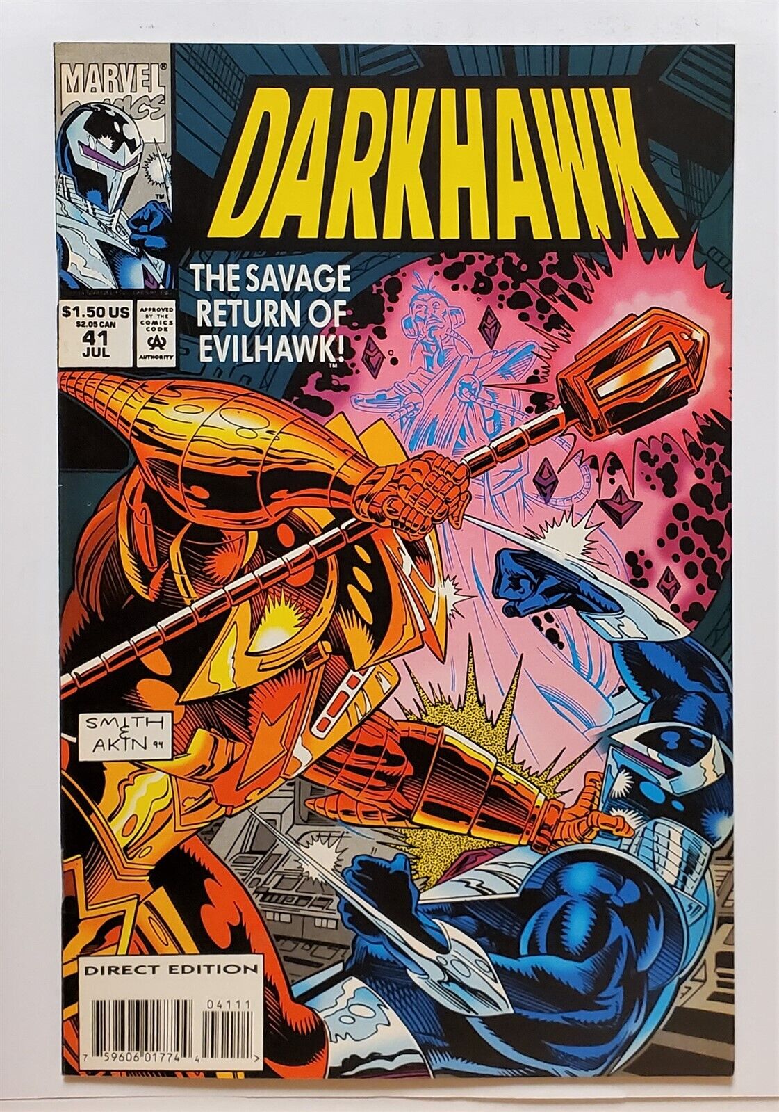 Darkhawk #41 (Jul 1994, Marvel) VF+ 