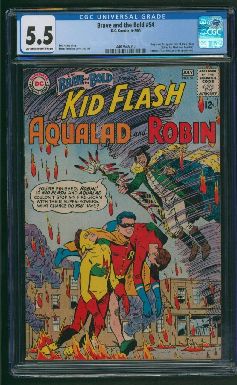 Brave and the Bold #54 CGC 5.5 DC Comics 1964 1st app. and origin Teen Titans