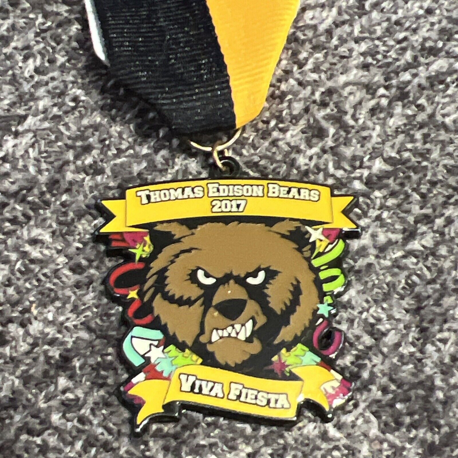 2017 Thomas Edison Bears High School Fiesta Medal, Bear Mascot