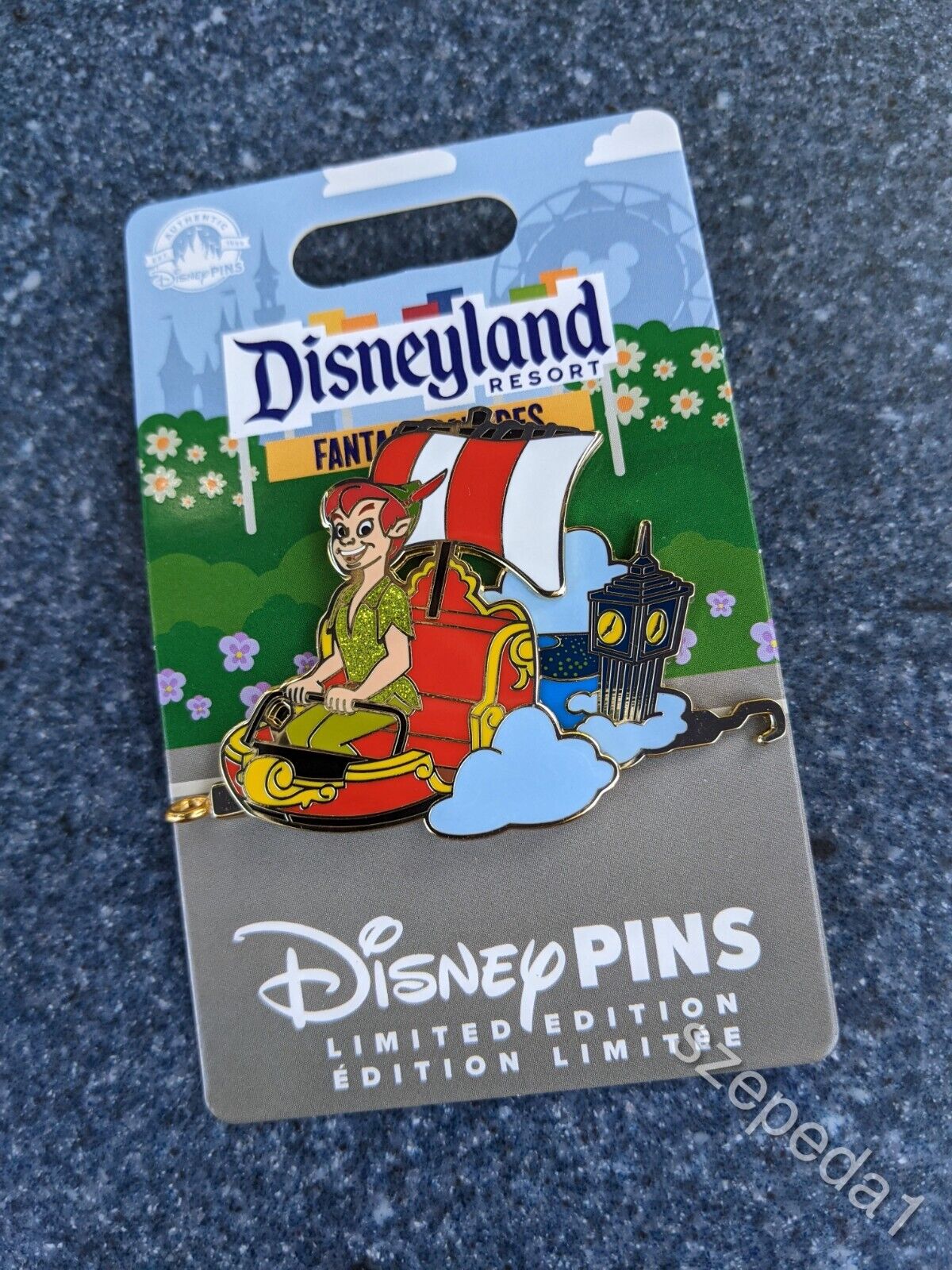 Disneyland exclusive Fantasy Parade Peter Pan\'s Flight LE Pin 