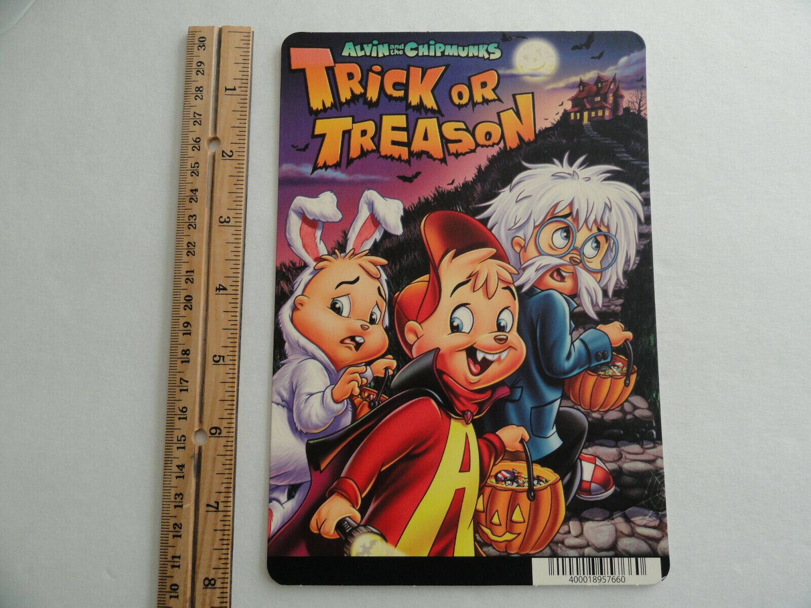 ALVIN AND THE CHIPMUNKS TRICK OR TREASON BLOCKBUSTER BACKER CARD 5\