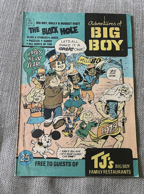 DCC: Vintage Adventures of the Big Boy #273 Comic Games TJ\'s Big Boy 1979 EX+