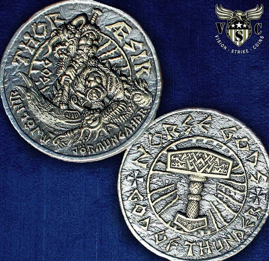 Thor Viking Norse God Of Thunder Valhalla Nordic Ancient Coin